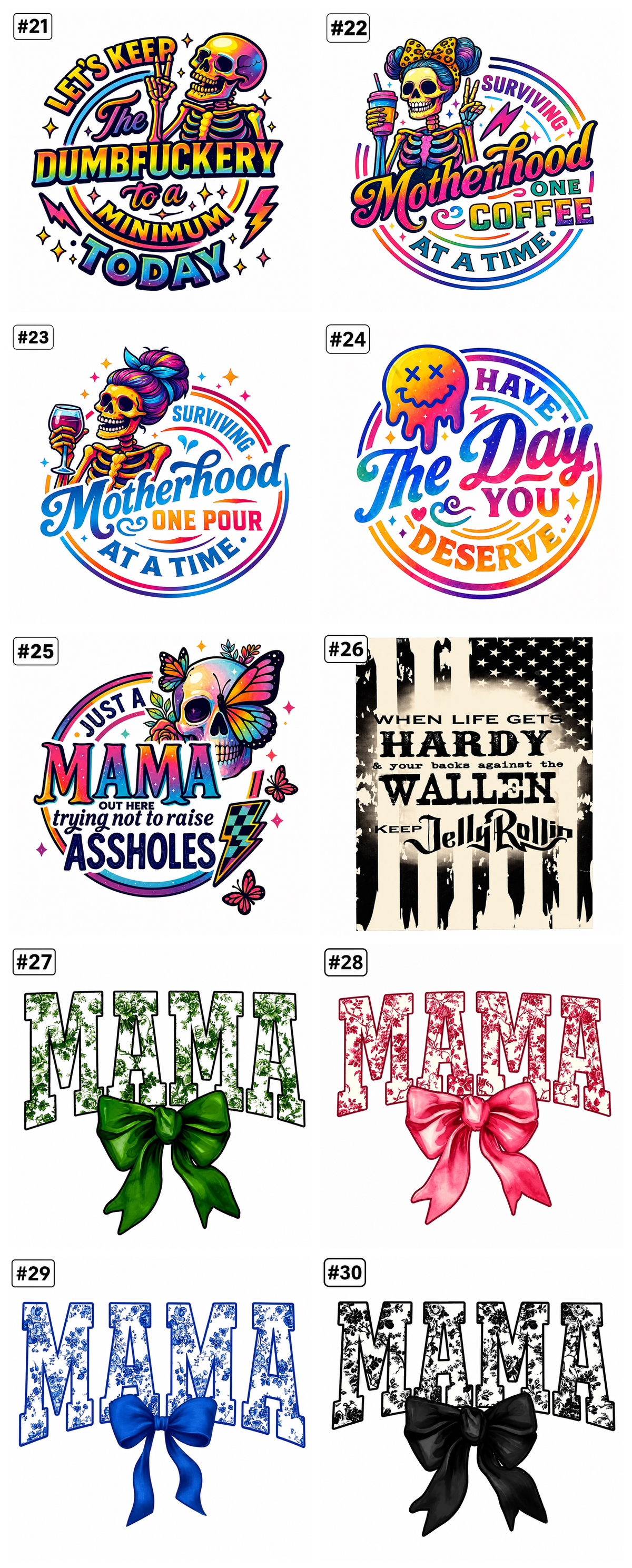 Ready-to-Press DTF Designs